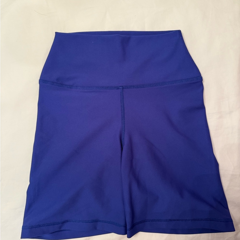 WeWoreWhat Blue Athletic Shorts High-Waisted Performance